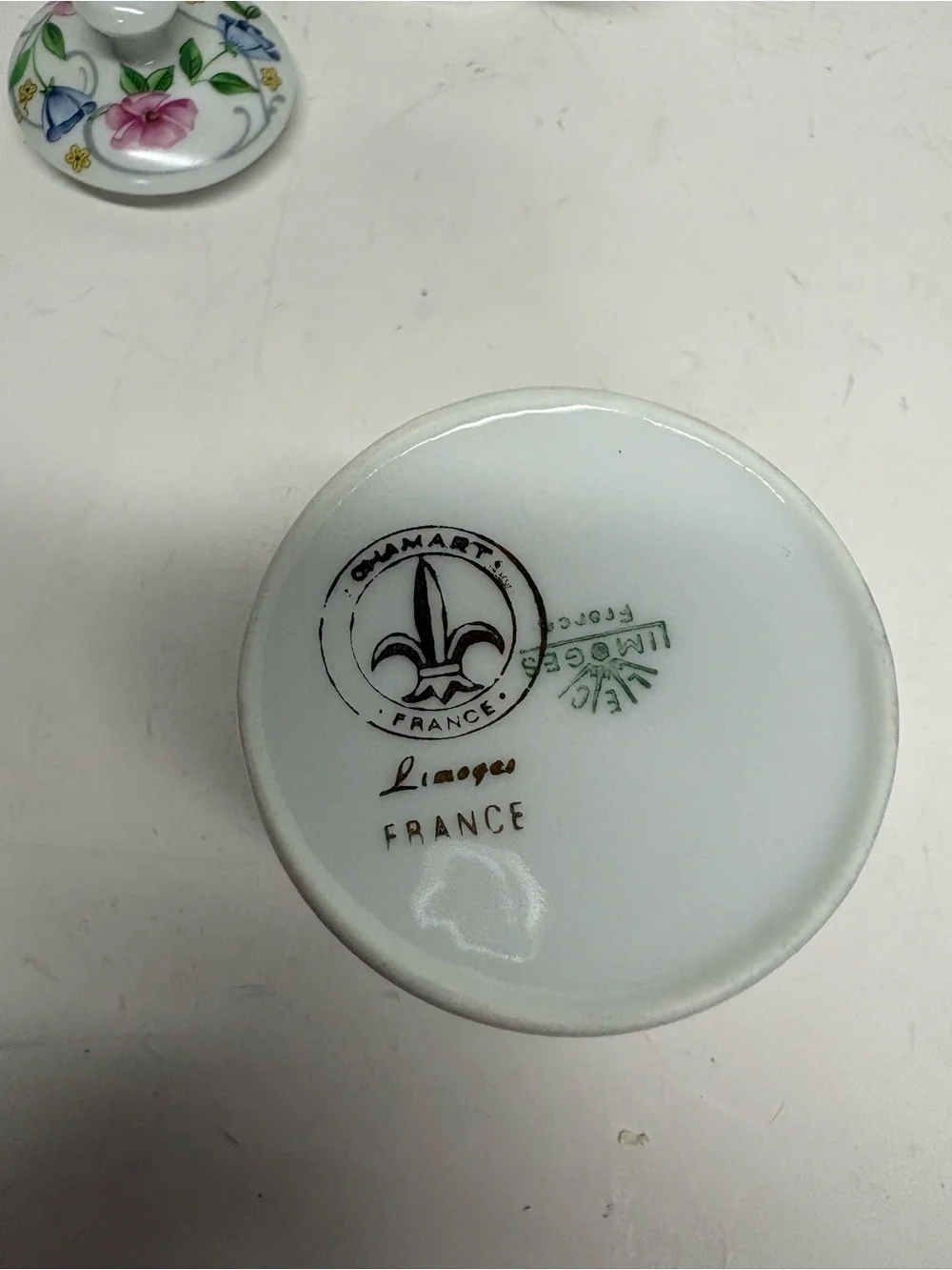 Vintage Limoges France Porcelain Floral Teapot and Creamer Set 2